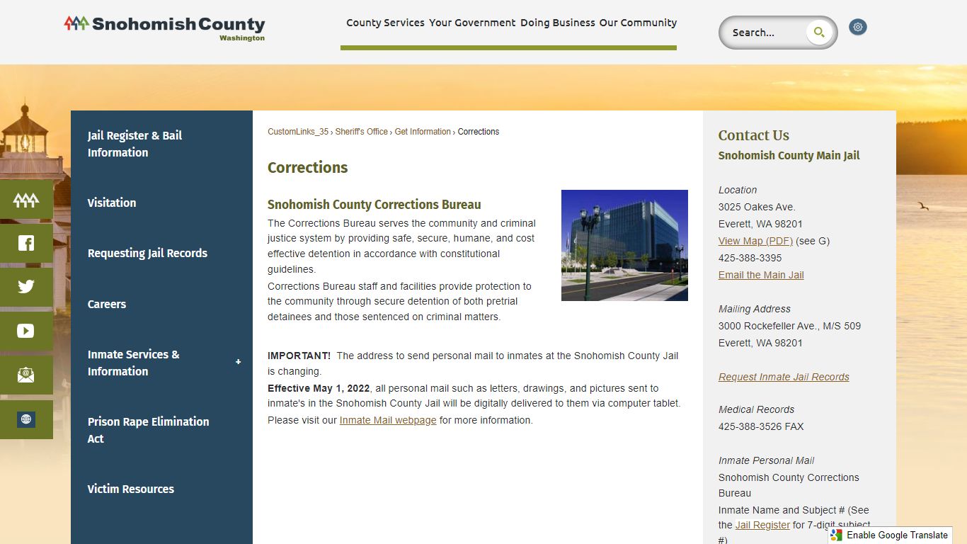 Corrections | Snohomish County, WA - Official Website